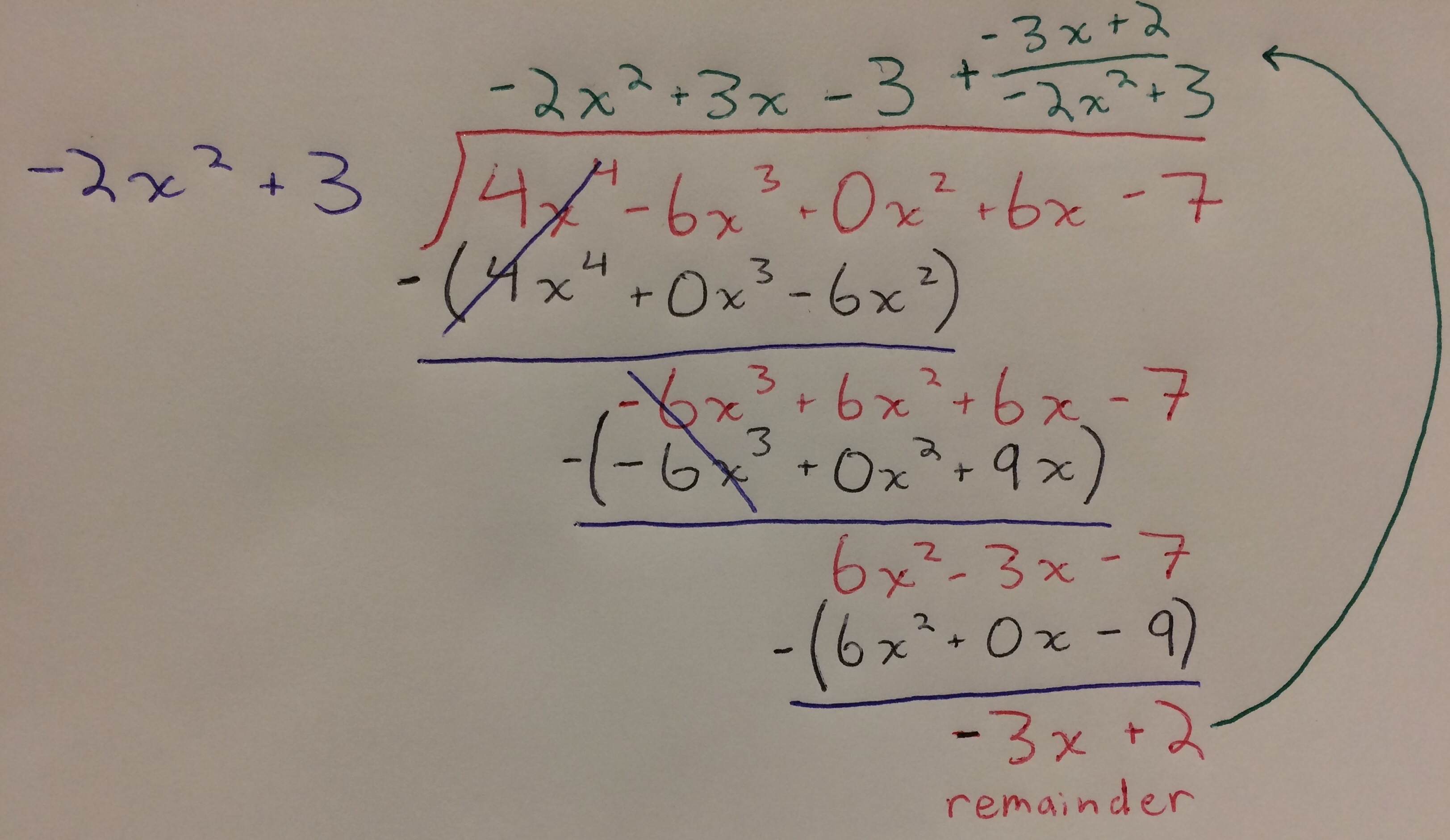 What Is 4x 4 6x 3 6x 7 2x 2 3 Socratic