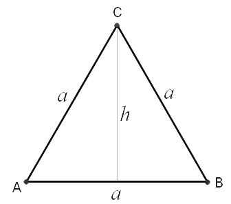 Area of equilateral triangle
