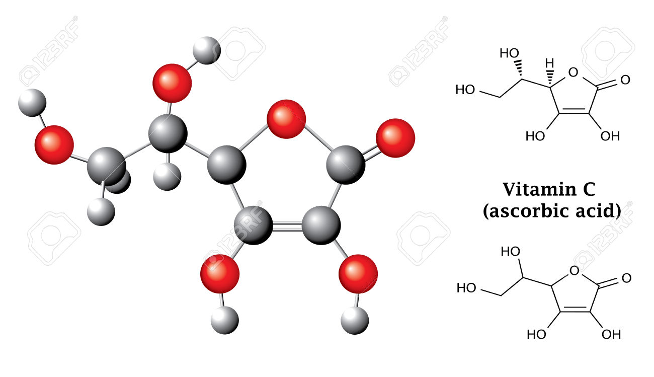 http://www.123rf.com/photo_27707472_stock-vector-structural-chemical-formulas-and-model-of-ascorbic-acid-vitamin-c-e300--balsl-and-sticks-2d-and-3d-i.html