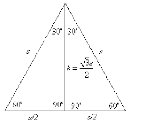 What Is The Area Of An Equilateral Triangle With Sides 8 Inches Long 5729