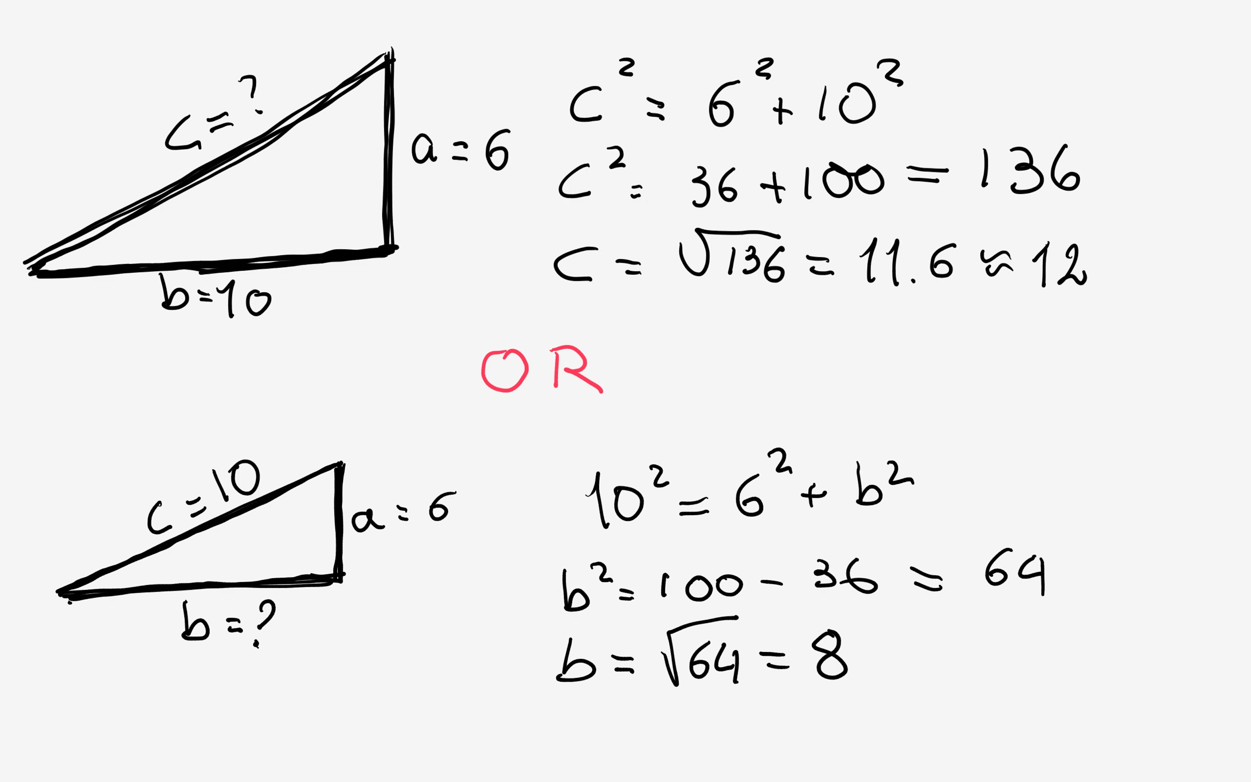 How Do You Use The Pythagorean Theorem To Solve For The Missing Sides A 