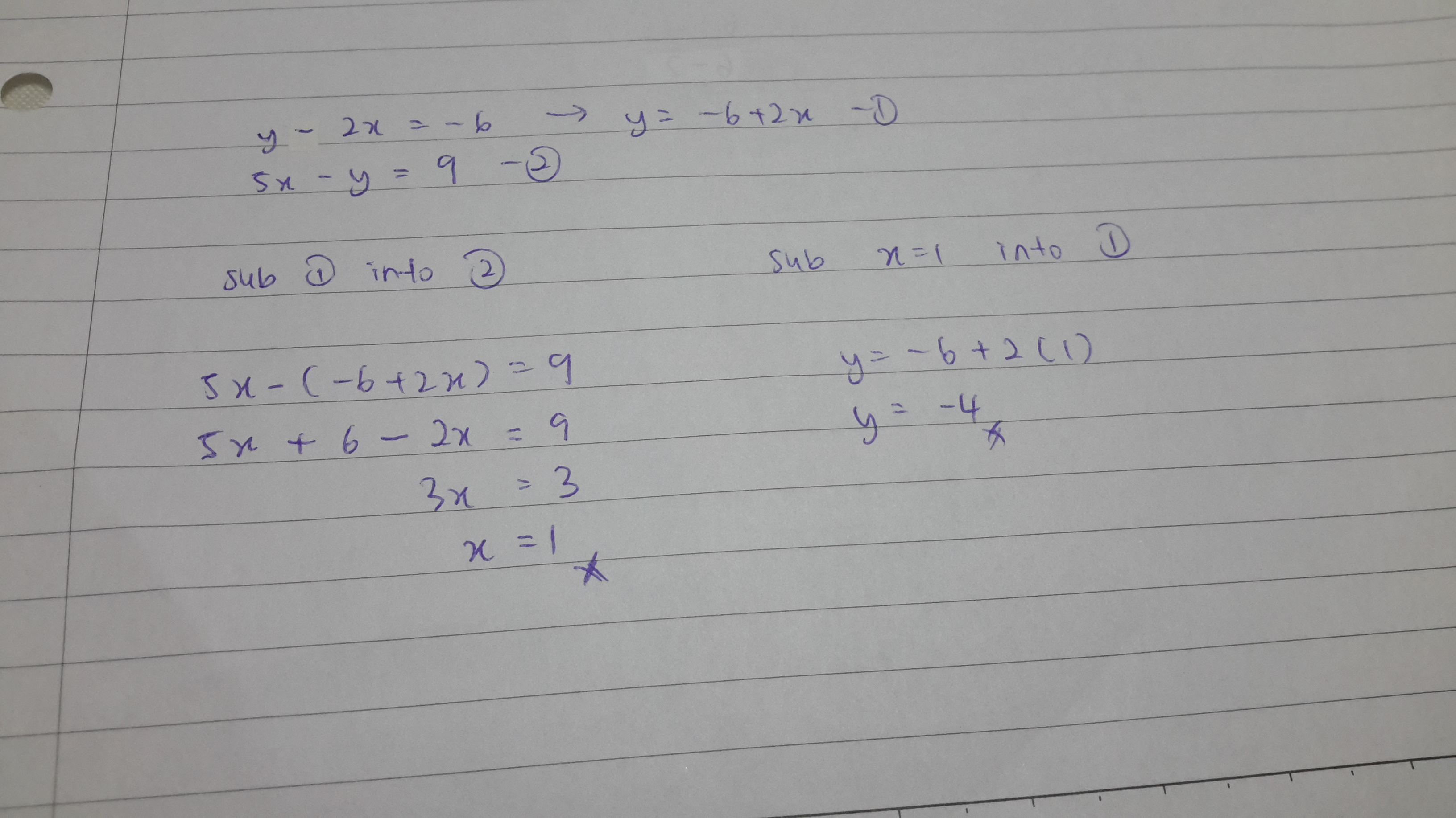 which of the following is a system of linear equations in two variables gauthmath