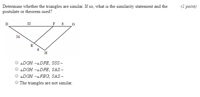 Determine If They Are Similar If So What Is The Similarity Statement 2005