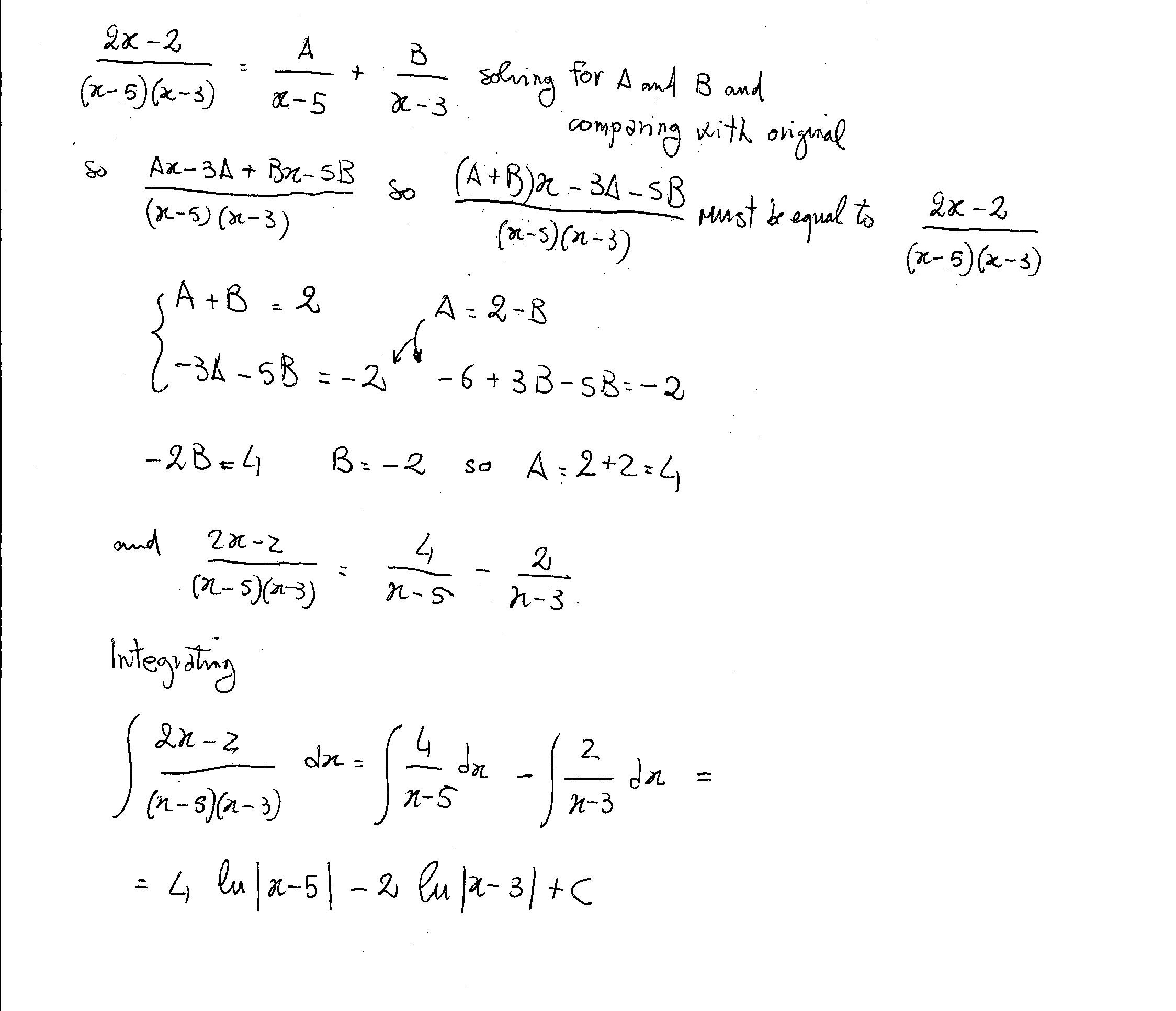 how-do-you-integrate-2x-2-x-5-x-3-using-partial-fractions
