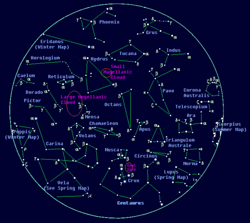 What Are The Southern Hemisphere Constellations Socratic