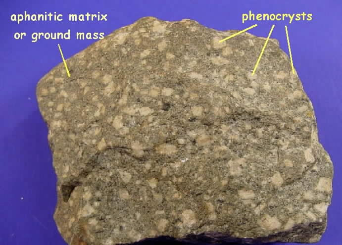 A porphyritic andesite - University of Wisconsin Department of Geosciences