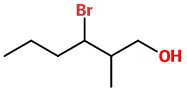 3-bromo-2-methylhexan-1-ol