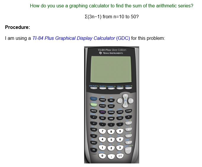 arithmetic sequence partial sum calculator