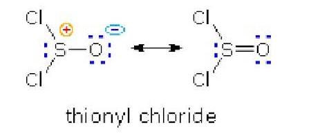 thionyl chloride lewis structure