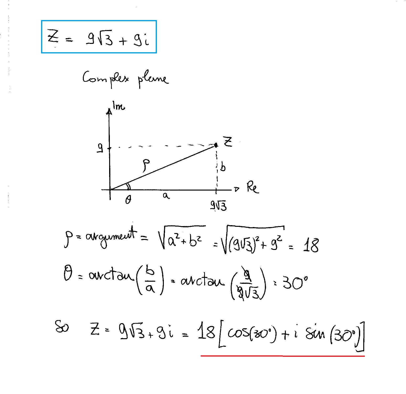 How Do You Express The Complex Number In Trigonometric Form 9 sqrt3 9i Socratic