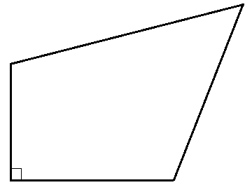 What is a quadrilateral with one right angle?