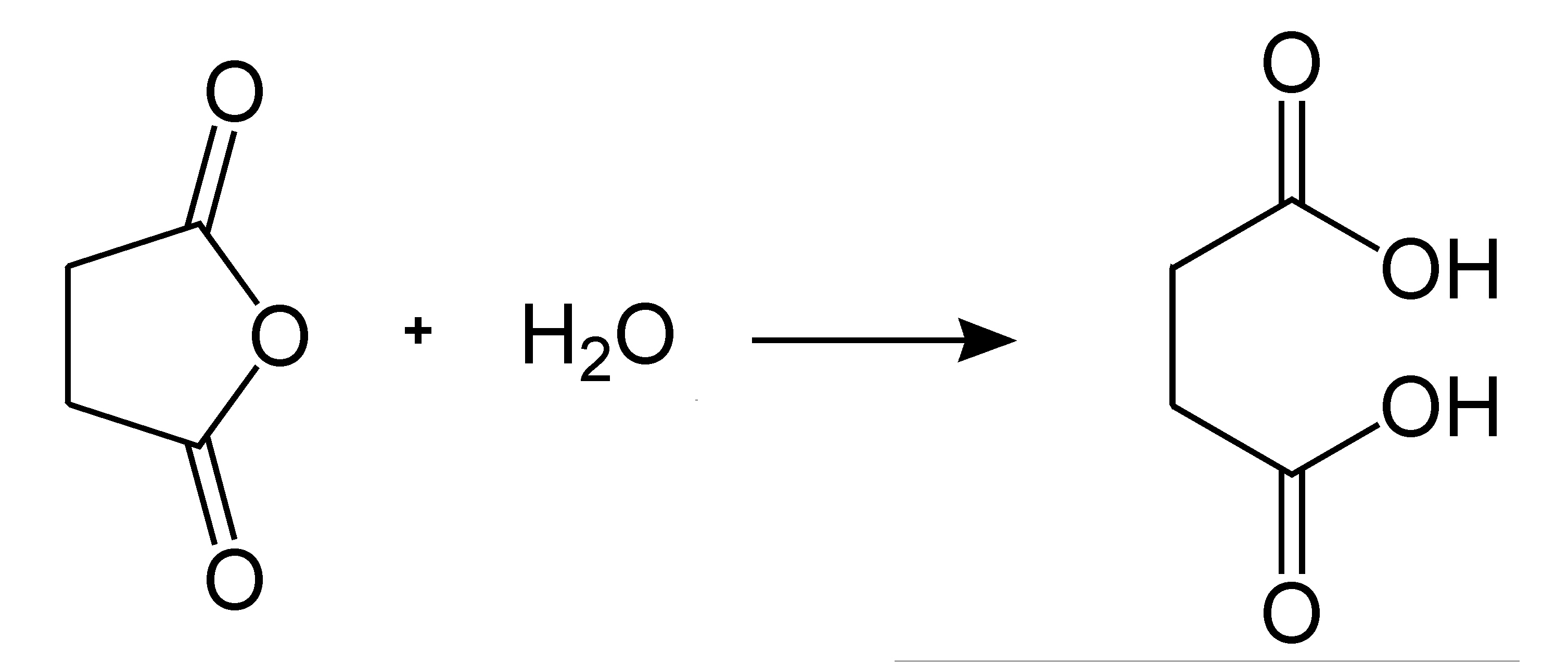 How do anhydrides react with water? + Example