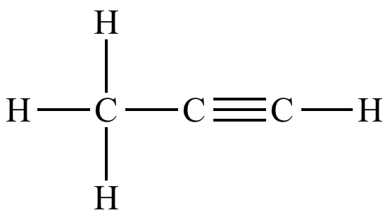 methyl acetylene lewis structure