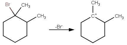 What Will Happen If I Heat A Solution Of 1 Bromo 1 2 Dimethylcyclohexane In Methanol Socratic