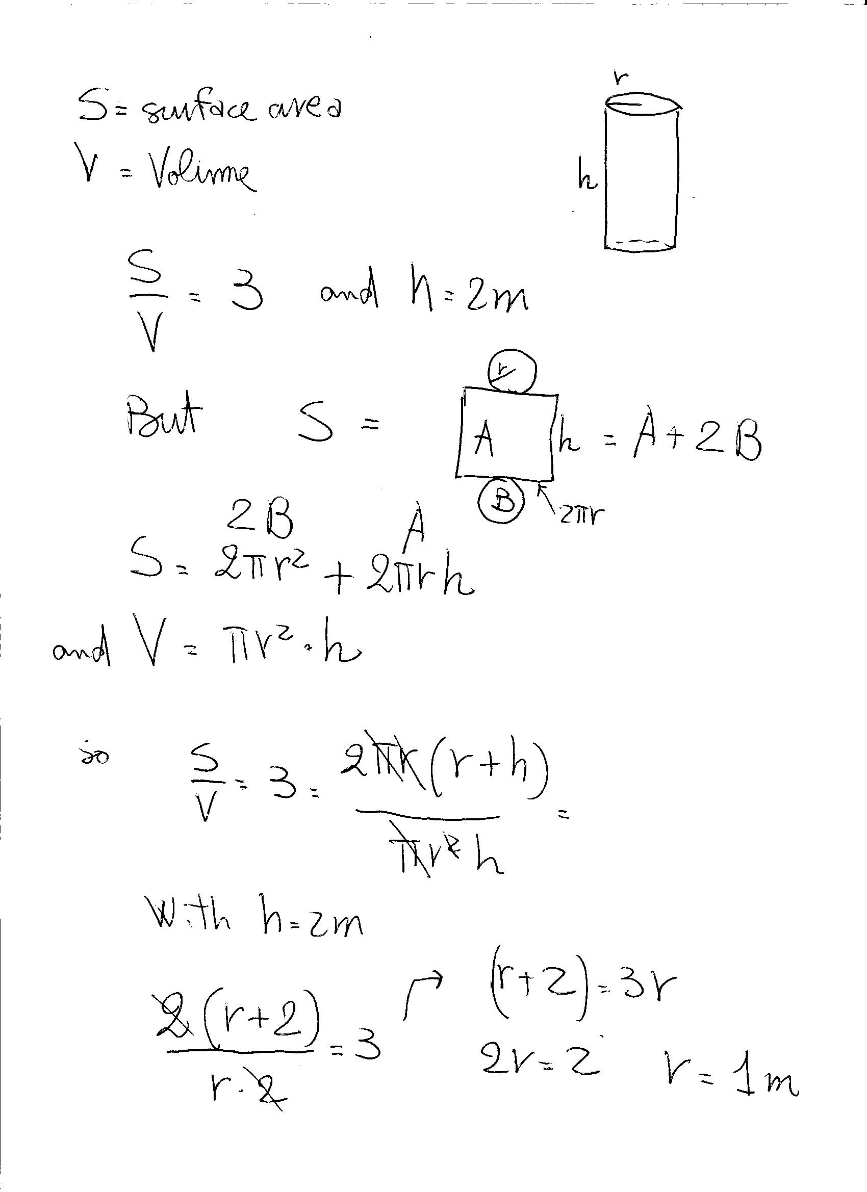 cylinder tank volume formula
