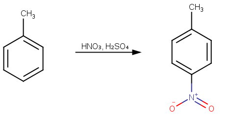 Toluene to 4-nitrotoluene