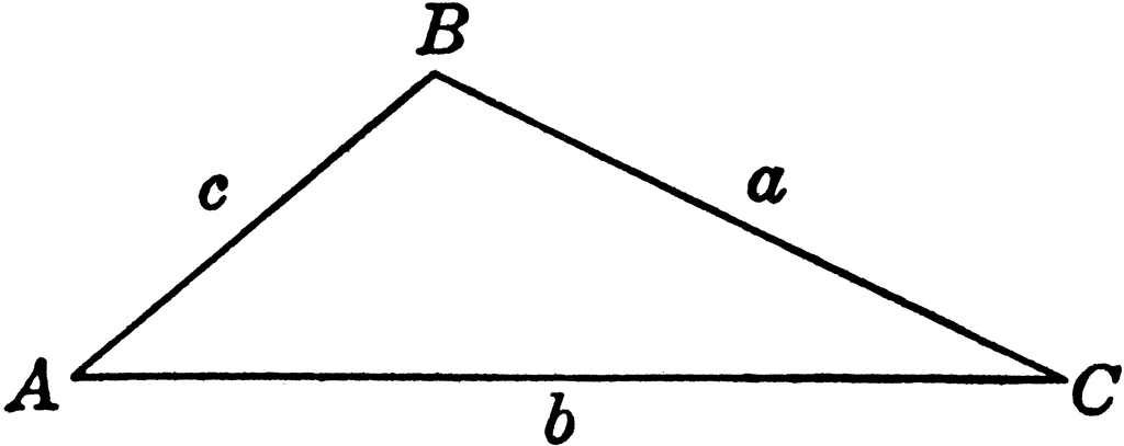 A Triangle Has Sides A B And C The Angle Between Sides A And B Is 4237