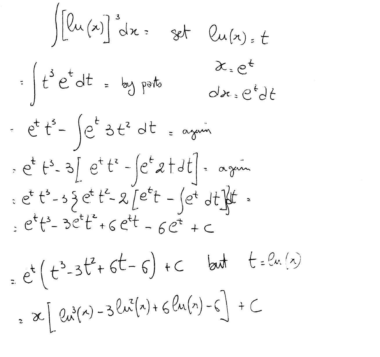 How Do You Find The Integral Ln X 3 Socratic