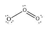 Proposed lewis structure from ozone (#O_3#)
