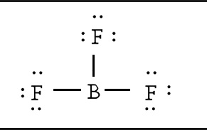 300. Draw the Lewis structure for BF3. 