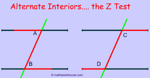 How do you construct alternate interior angles?