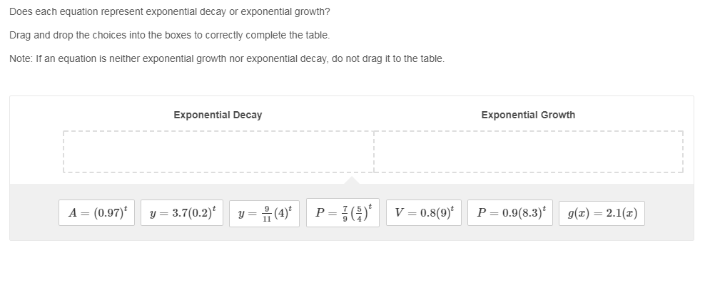 exponential decay equation