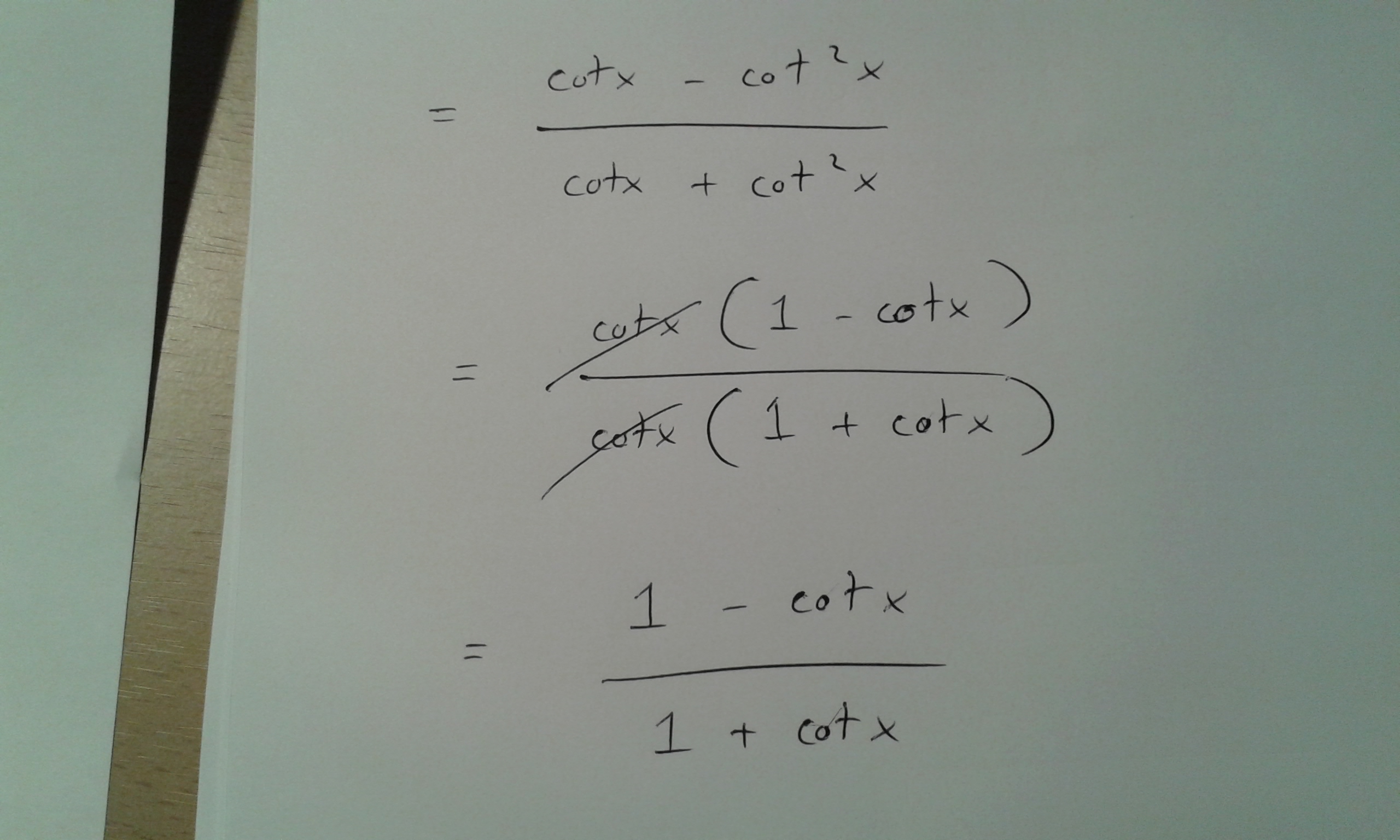 How Do You Prove Tan X 1 Tan X 1 1 Cot X 1 Cot X Socratic