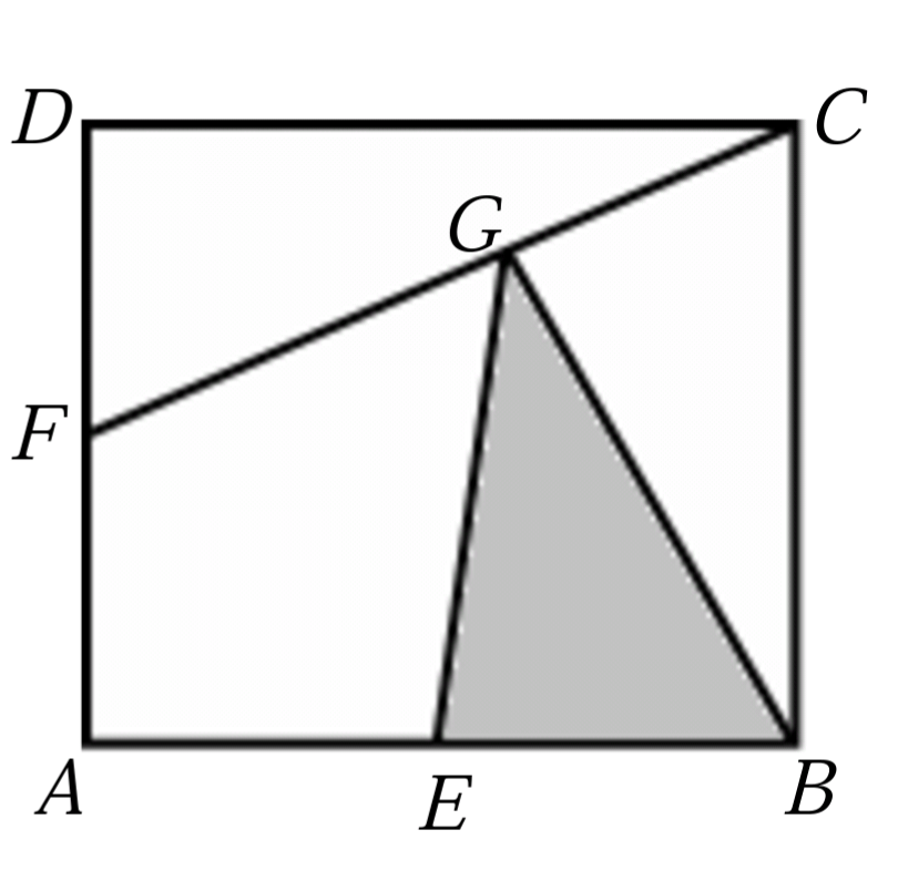 In The Figure Given Below The Side Of The Square Abcd Is 2 Cm E Is The Midpoint Of Ab And F Is