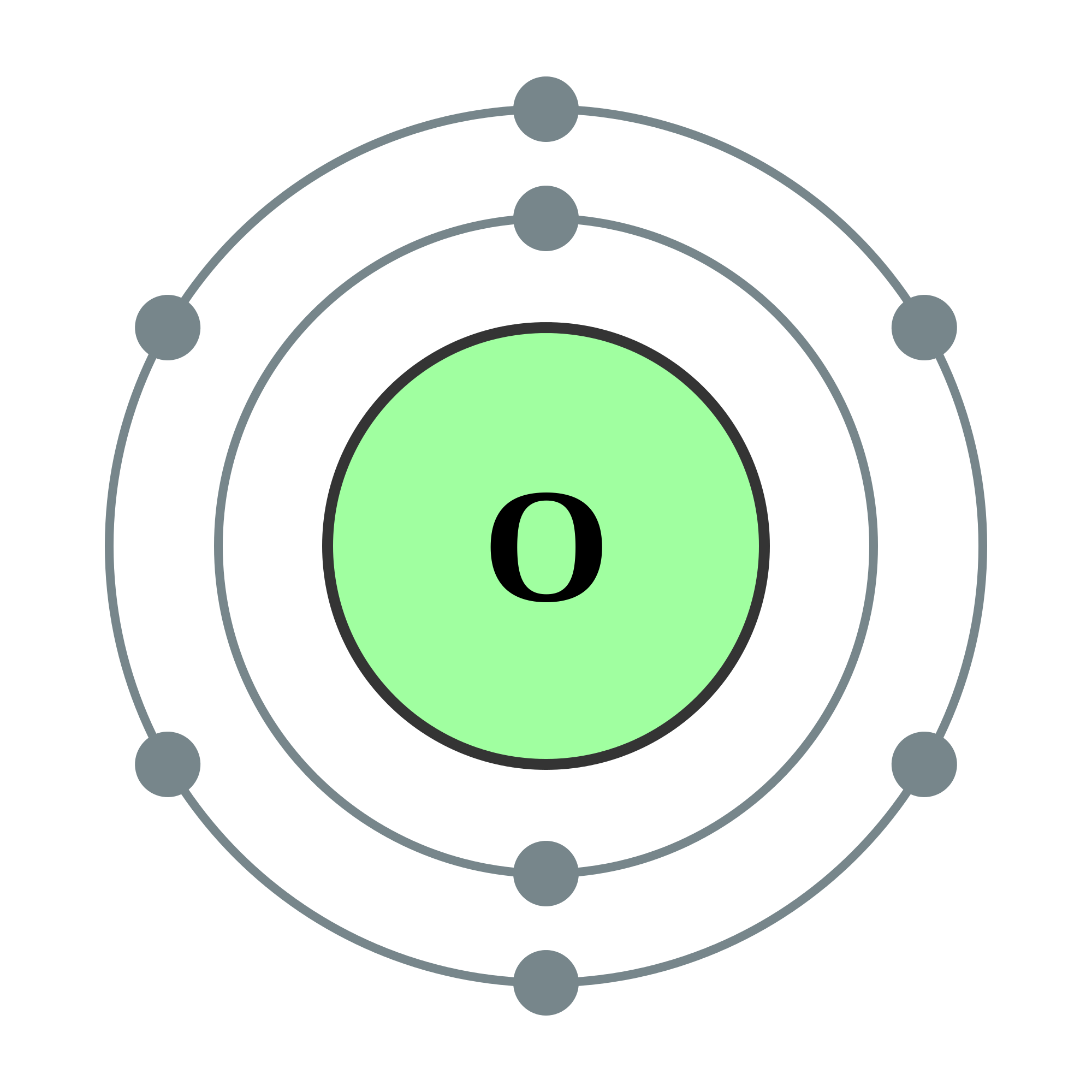 oxygen valence electrons